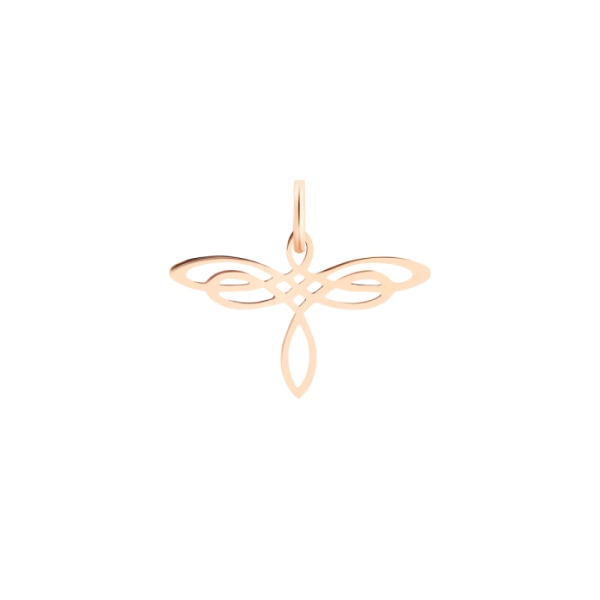 Pendentif Ginette NY Mini Art Deco charm Or Rose