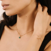 Pendentif Ginette NY Mini Ever Onyx Charm Or Rose