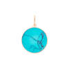 Pendentif Ginette NY Jade Tiny Bead Charm Or Rose