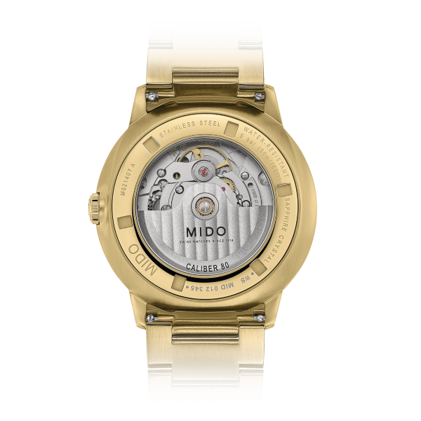 Montre Mido Commander Gradient Cadran Noir PVD Jaune