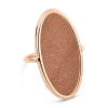 Bague Ginette NY Ellipse Gold Sandstone