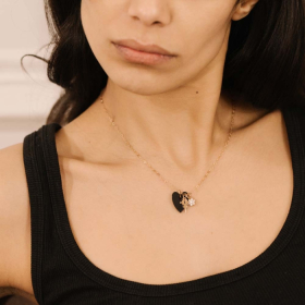 Pendentif Ginette NY Mini purity charm Or Rose