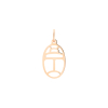 Pendentif Ginette NY Mini Gold Wish Charm Or Rose