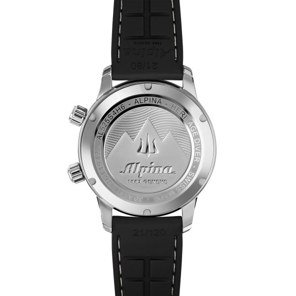 Montre Alpina Diver 300 Heritage 42mm Cadran Beige Bracelet Caoutchouc