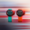 Montre Tissot T-Race Quartz PVD Noir Bracelet Caoutchouc Orange