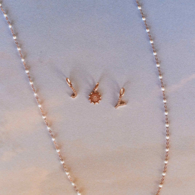 Pendentif gigi CLOZEAU Lucky Letter J Diamants Or Rose