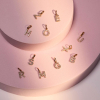 Pendentif gigi CLOZEAU Lucky Letter R Diamants Or Rose
