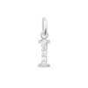 Pendentif gigi CLOZEAU Lucky Letter I Diamants Or Blanc