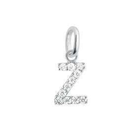 Pendentif gigi CLOZEAU Lucky Letter Z Diamants Or Blanc