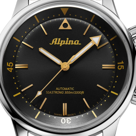 Montre Alpina Seastrong Diver 300 Heritage Cadran Noir