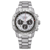 Montre Citizen Promaster Sky Chrono Navihawk Eco-drive Cadran Argent Bracelet Acier