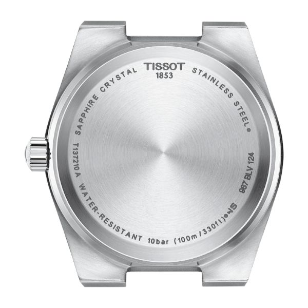 Montre Tissot PRX Quartz 35mm Cadran Rouge Bracelet Acier