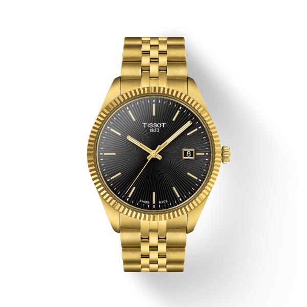 Montre Tissot Ballade 40mm Cadran Noir PVD Or Jaune