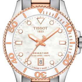 Montre Tissot Seastar 1000 Quartz 36mm Cadran Nacre blanche