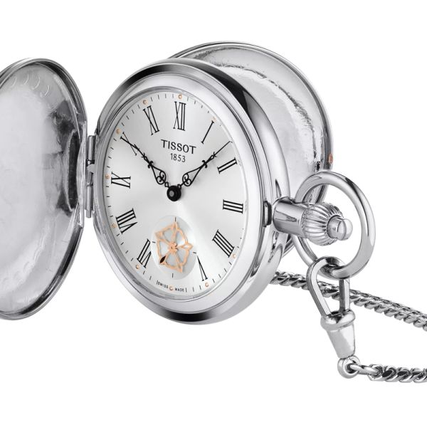 Montre Tissot Double Savonnette Mechanical Cadran Argent