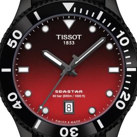 Montre Tissot Seastar 1000 Quartz 40mm Cadran Rouge dégradé