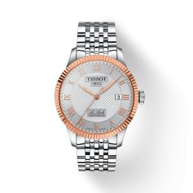Montre Tissot Le Locle COSC 39mm Lunette Or Rose Cadran Argent