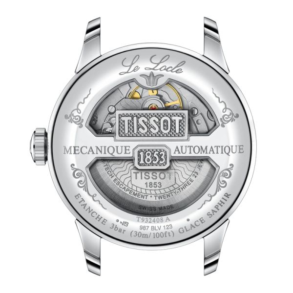 Montre Tissot Le Locle COSC 39mm Lunette Or Rose Cadran Argent