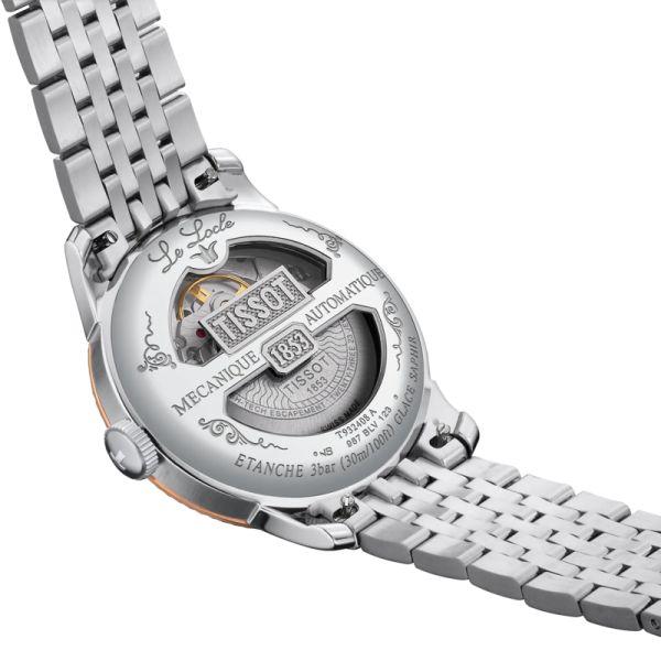 Montre Tissot Le Locle COSC 39mm Lunette Or Rose Cadran Argent