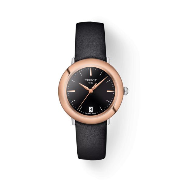 Montre Tissot Glendora 18K Gold Cadran Noir