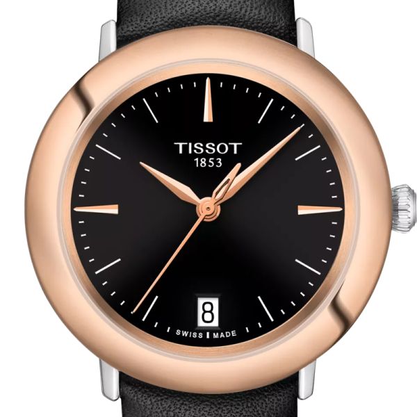 Montre Tissot Glendora 18K Gold Cadran Noir
