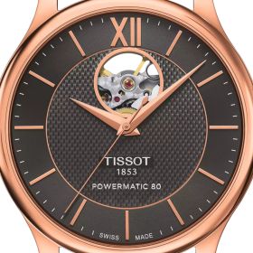 Montre Tissot Tradition Powermatic 80 Open Heart Cadran Anthracite