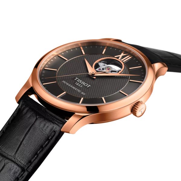 Montre Tissot Tradition Powermatic 80 Open Heart Cadran Anthracite