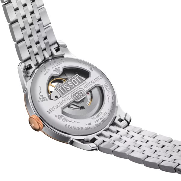 Montre Tissot Le Locle Powermatic 80 Open Heart Cadran Argent