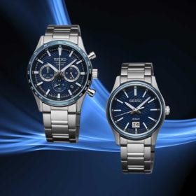 Montre Seiko SSB445P1 Chronographe Quartz Cadran Bleu