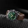 Montre Seiko Sport SKA791P1 Cadran Vert Bracelet Cuir