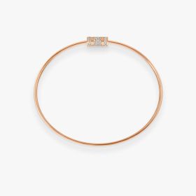 Bracelet Vanrycke Paris Le Fil de la vie Or Rose 18k et diamants