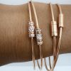 Bracelet Vanrycke Paris Le Fil de la vie Or Rose 18k et diamants