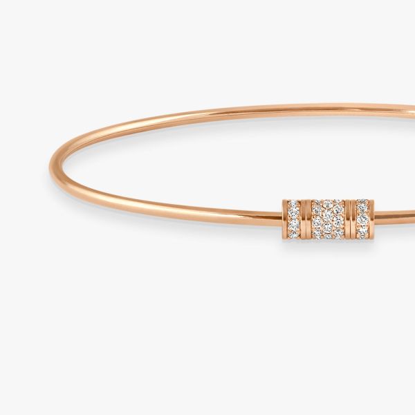 Bracelet Vanrycke Paris Le Fil de la vie Or Rose 18k et diamants