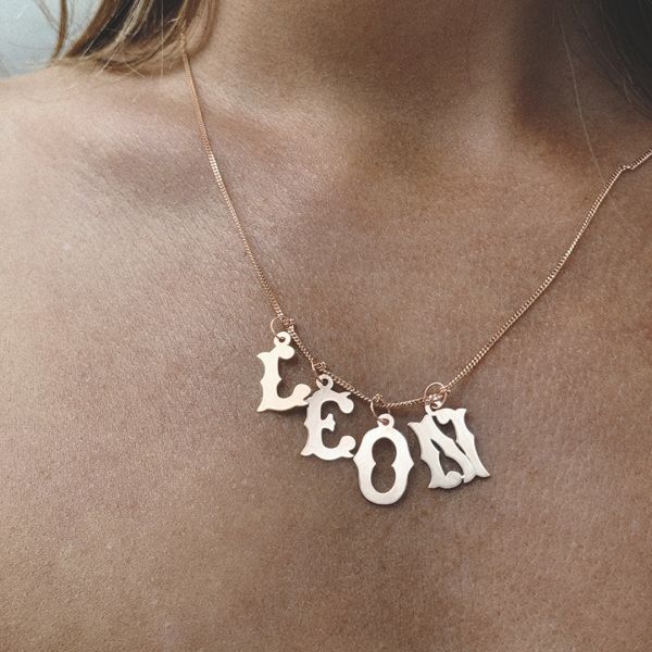 Pendentif Vanrycke Paris Lettrine L Or rose 18k