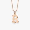 Pendentif Vanrycke Paris Lettrine R Or rose 18k