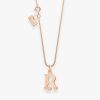 Pendentif Vanrycke Paris Lettrine R Or rose 18k