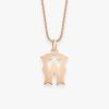 Pendentif Vanrycke Paris Lettrine W Or rose 18k