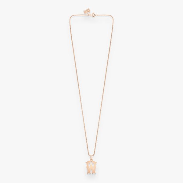 Pendentif Vanrycke Paris Lettrine W Or rose 18k
