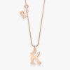 Pendentif Vanrycke Paris Lettrine K Or rose 18k