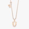Pendentif Vanrycke Paris Lettrine U Or rose 18k