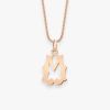 Pendentif Vanrycke Paris Lettrine M Or rose 18k