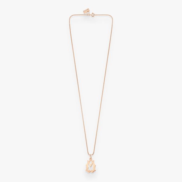 Pendentif Vanrycke Paris Lettrine M Or rose 18k