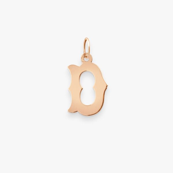 Pendentif Vanrycke Paris Lettrine D Or rose 18k