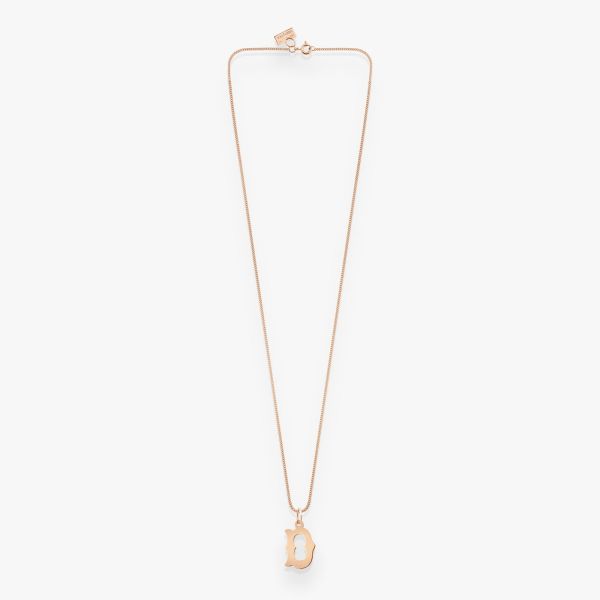 Pendentif Vanrycke Paris Lettrine D Or rose 18k