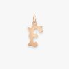 Pendentif Vanrycke Paris Lettrine F Or rose 18k