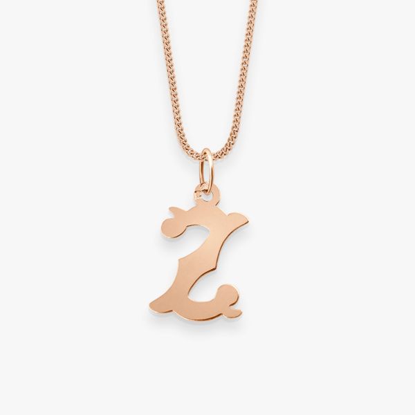Pendentif Vanrycke Paris Lettrine Z Or rose 18k