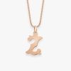 Pendentif Vanrycke Paris Lettrine Z Or rose 18k