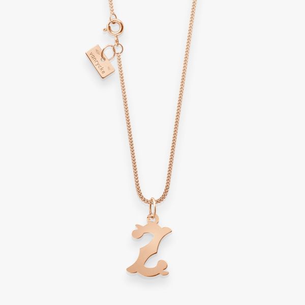 Pendentif Vanrycke Paris Lettrine Z Or rose 18k