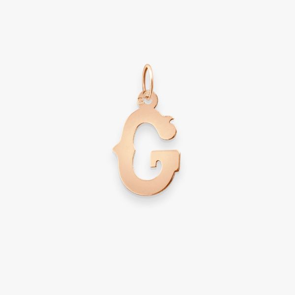 Pendentif Vanrycke Paris Lettrine G Or rose 18k