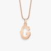 Pendentif Vanrycke Paris Lettrine G Or rose 18k